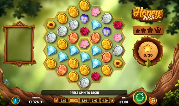 Main visual Honey Rush by Play'n GO: full slot review and where to play for real money